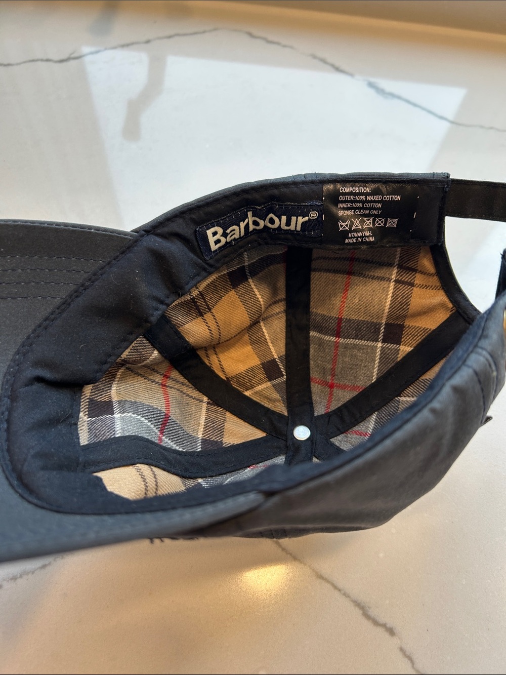Barbour Waxed Baseball Hat - Picture 3 of 4